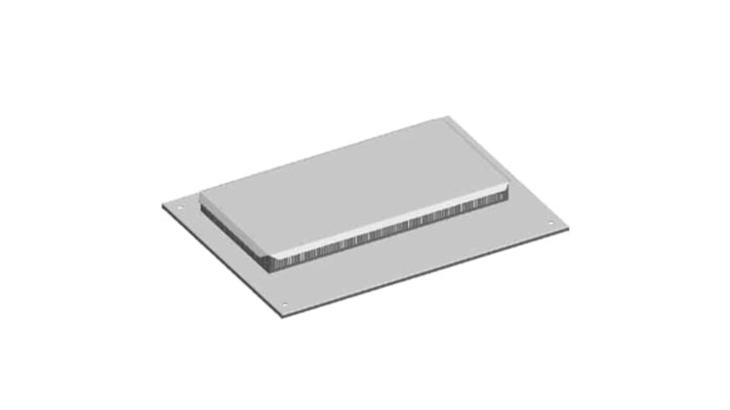 ABB Ventilated Roof Plate, 640mm W, 70mm L for Use with Cabinets TriLine