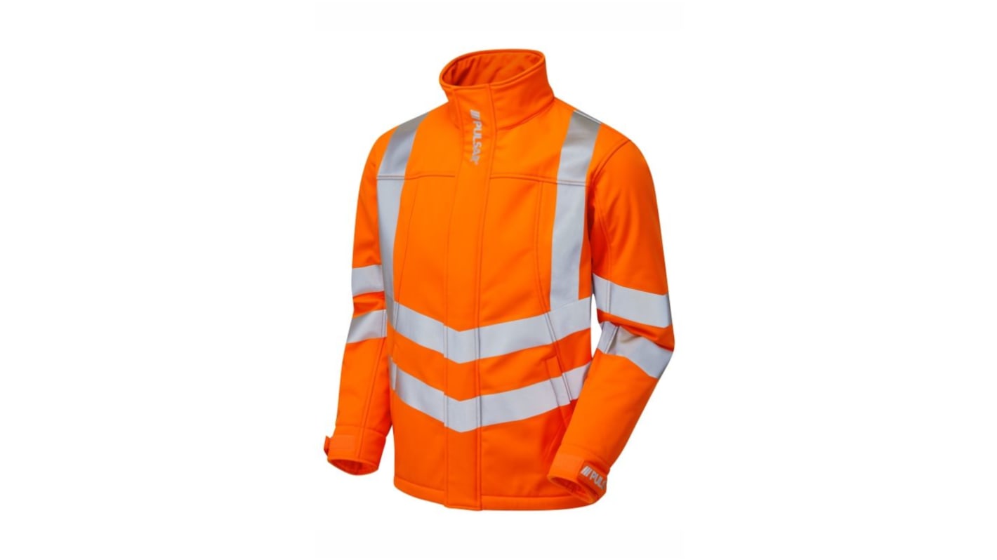 PULSAR Unisex Warnschutzjacke Reflektierend, winddicht Orange, Größe L