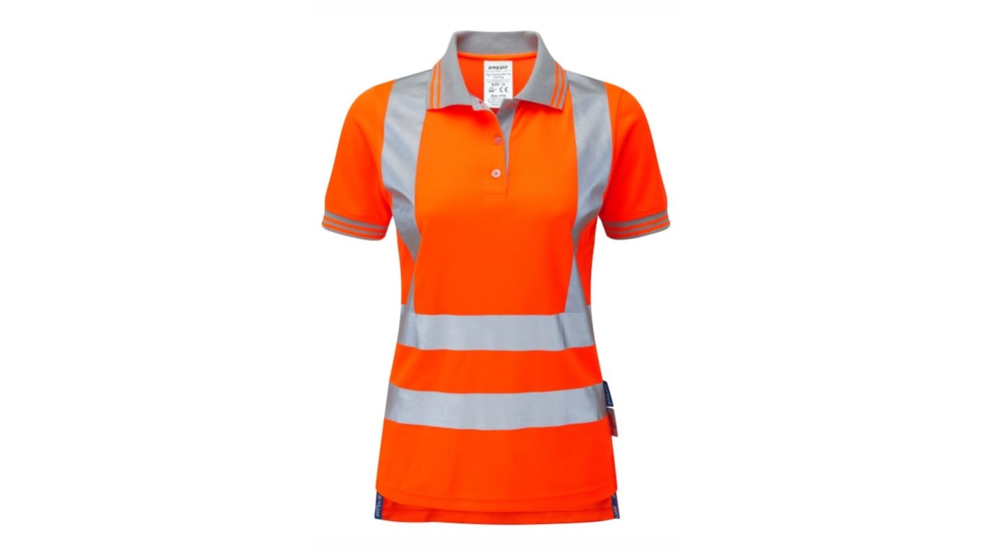 PULSAR Orange 34-44 100 % Polyester Pulsar Warnschutz Polohemd