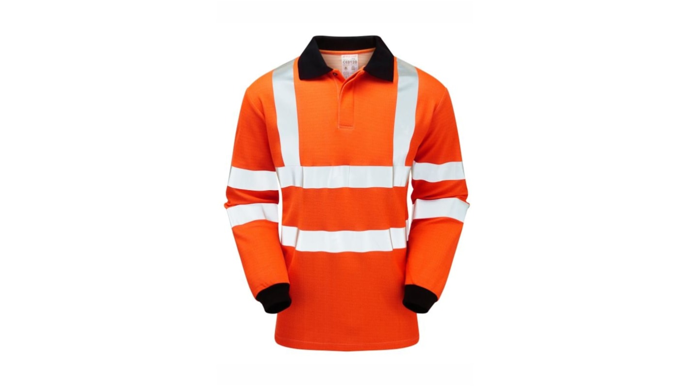 PULSAR Lang Orange XXL Pulsar Warnschutz Polohemd