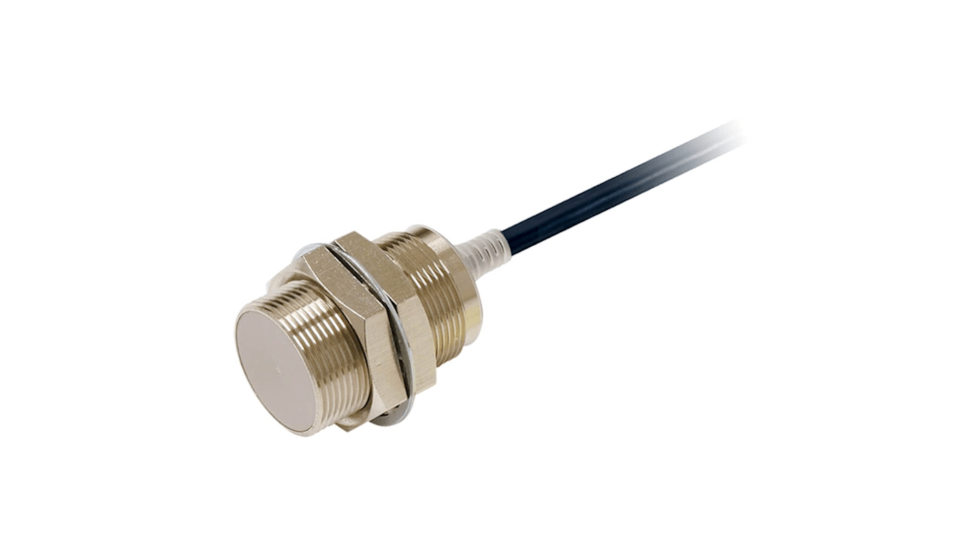 Omron Inductive Barrel-Style Inductive Proximity Sensor, M30 x 1.5, 15 mm Detection, NPN Output, IP67, IP67G, IP69K