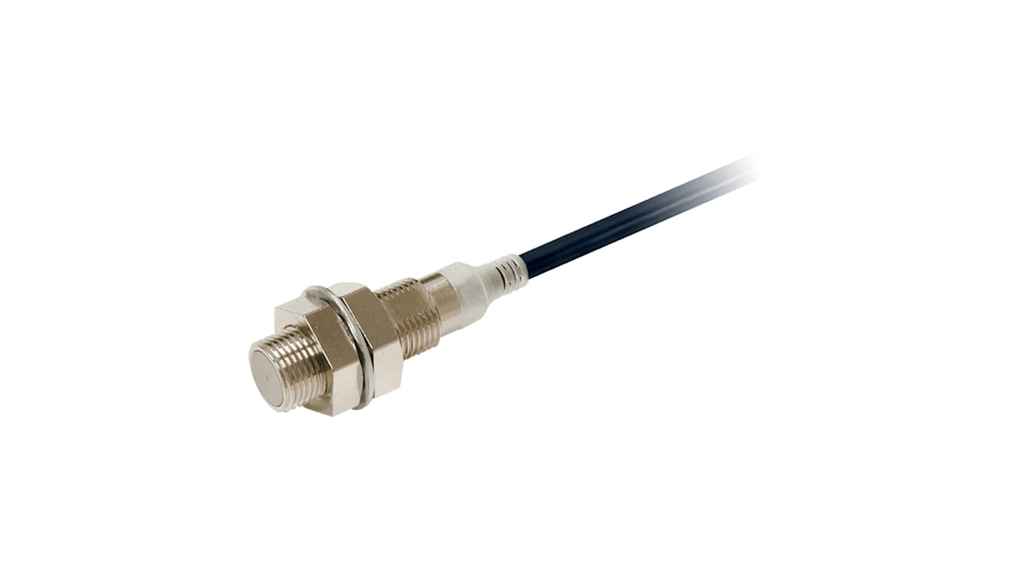 Omron Inductive Barrel-Style Inductive Proximity Sensor, M12 x 1, 4 mm Detection, PNP Output, IP67, IP67G, IP69K