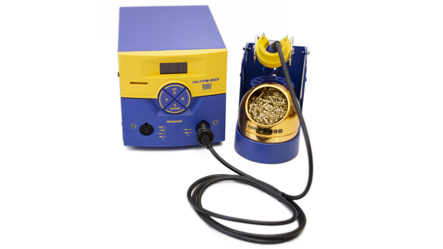 Hakko 焊台, 140W, 24V, 烙铁头450°C, 用于焊接, FM-203