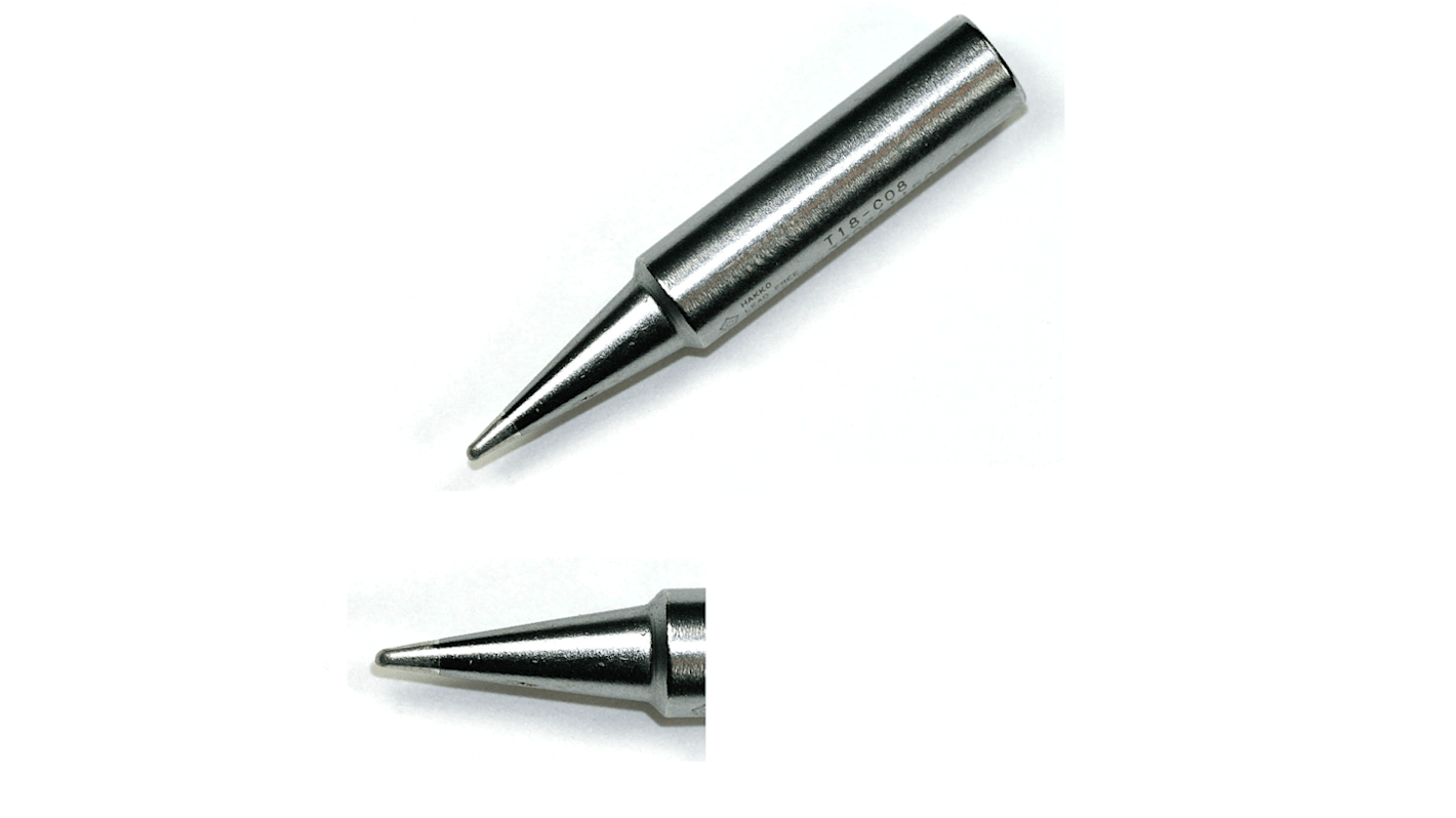 Panne de fer à souder FR702 Hakko, Biseau, série T18, 0,8 mm