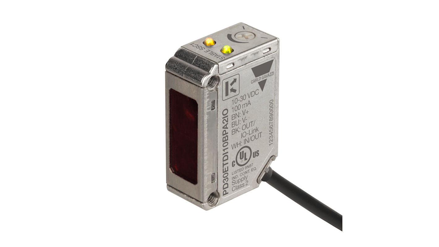Rs-Online Sensore fotoelettrico Rettangolare RS PRO Retroriflessione polarizzata rilevamento 1 m uscita NPN/PNP