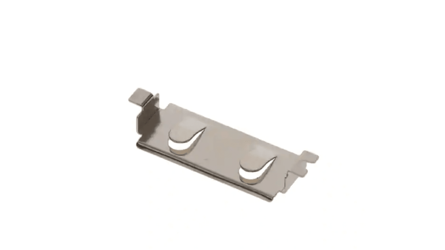 Clip per batteria CR2032 superficiale, contatti Linguetta