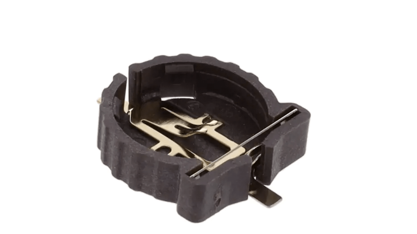 RS PRO CR1220 Battery Holder, Leaf Spring Contact