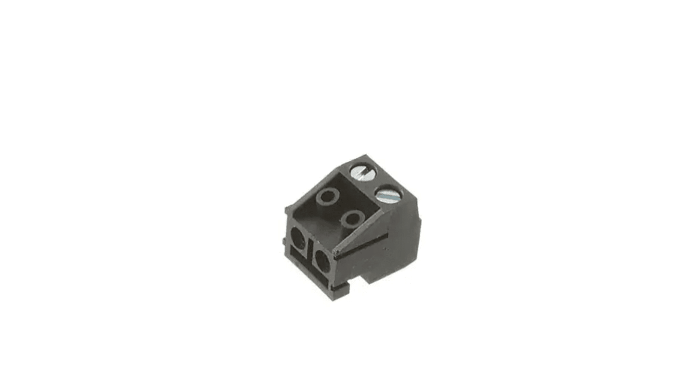 RS PRO, 5mm Pitch, 2 Way, Pluggable Terminal Block, Plug, Free Hanging (In Line)