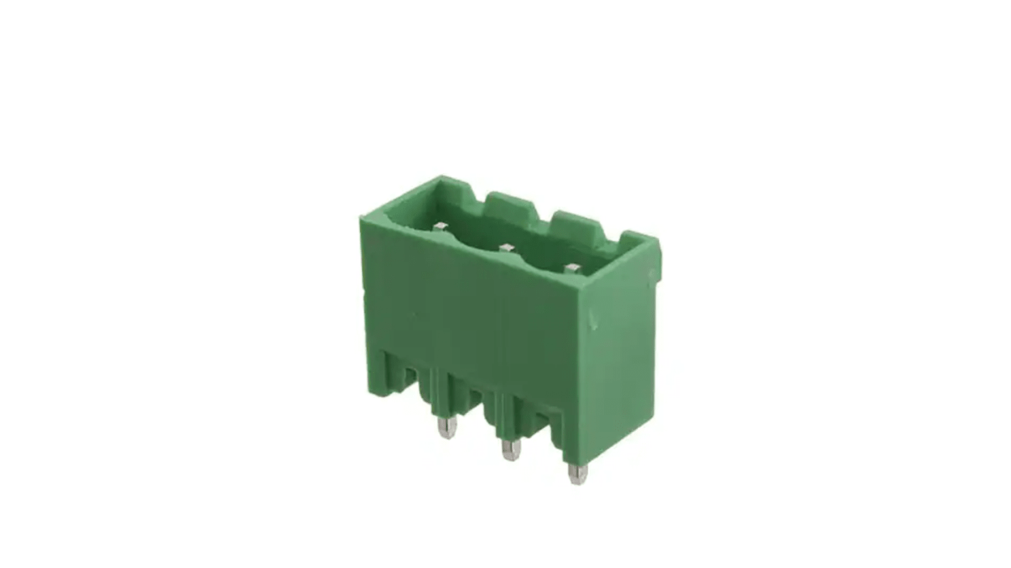 RS PRO, 5mm Pitch, 3 Way, Pluggable Terminal Block, Header, Through Hole