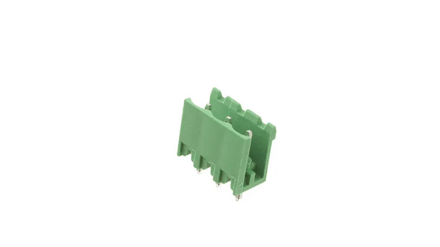 RS PRO 5.08mm Pitch 3 Way Pluggable Terminal Block, Header, Through Hole