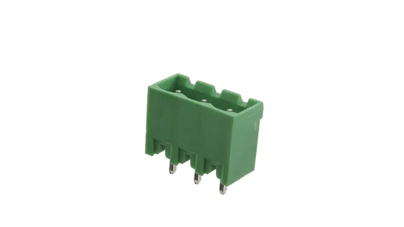 RS PRO, 5.08mm Pitch, 3 Way, Pluggable Terminal Block, Header, Through Hole