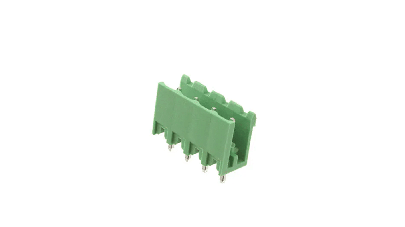 RS PRO, 5mm Pitch, 4 Way, Pluggable Terminal Block, Header, Through Hole