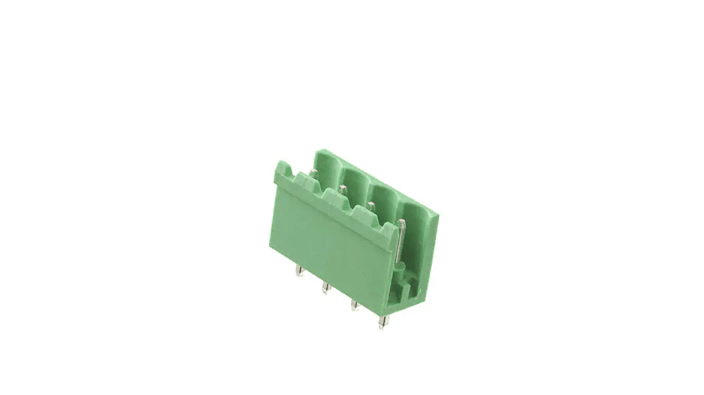 RS PRO, 5.08mm Pitch, 4 Way, Pluggable Terminal Block, Header, Through Hole