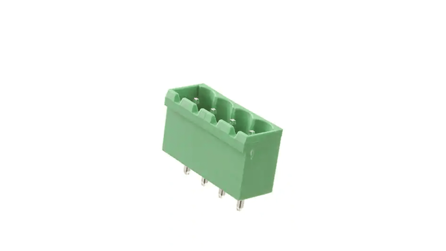 RS PRO, 5.08mm Pitch, 4 Way, Pluggable Terminal Block, Header, Through Hole