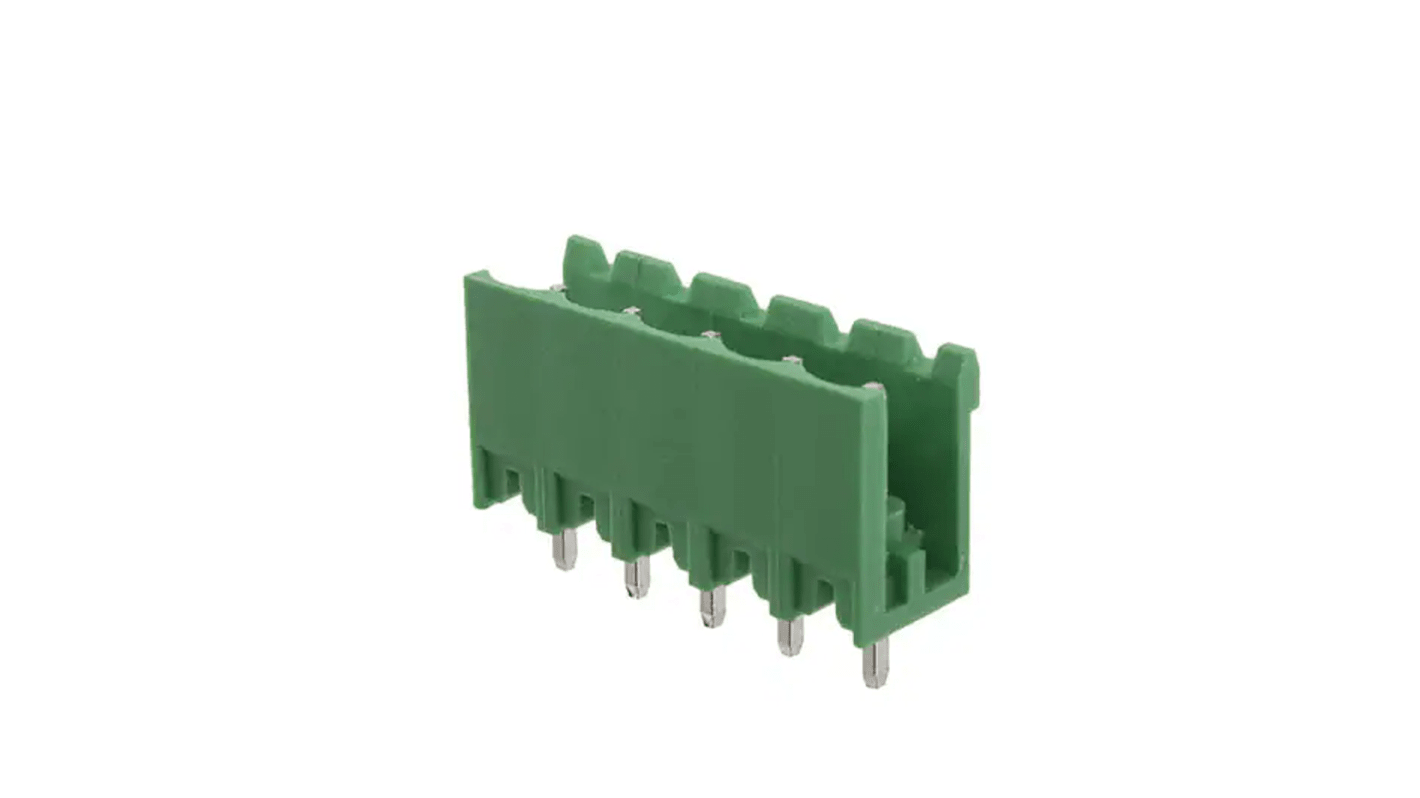 RS PRO, 5mm Pitch, 5 Way, Pluggable Terminal Block, Header, Through Hole