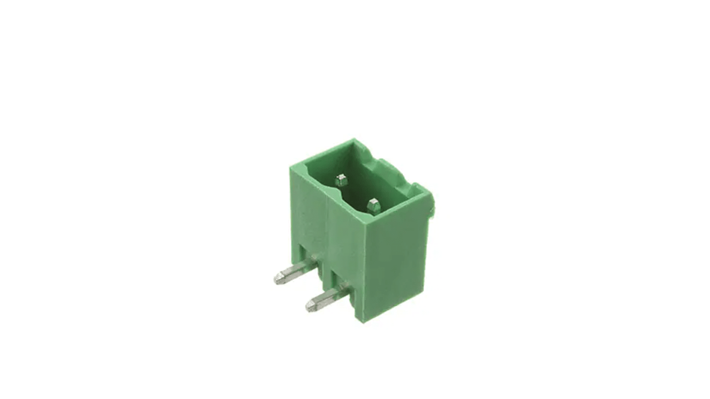 RS PRO 5mm Pitch 2 Way Pluggable Terminal Block, Header, Through Hole