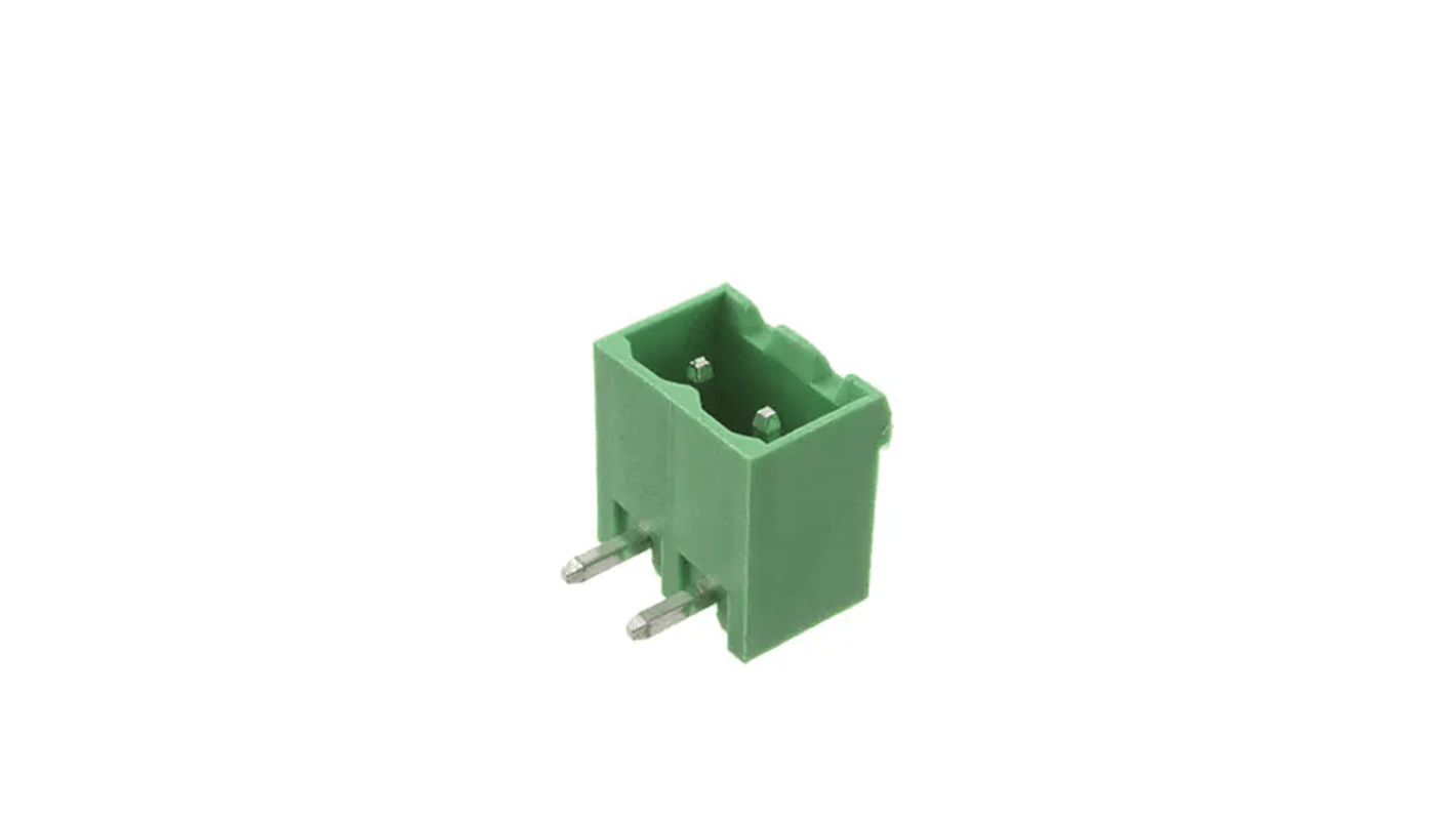 RS PRO, 5mm Pitch, 2 Way, Pluggable Terminal Block, Header, Through Hole