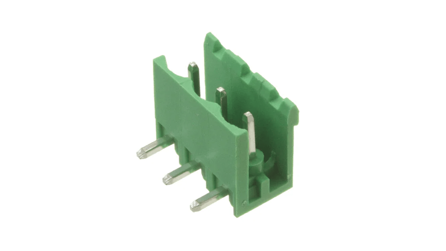 RS PRO 5mm Pitch 3 Way Pluggable Terminal Block, Header, Through Hole