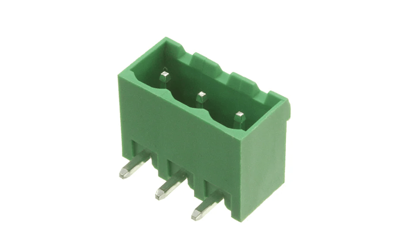 RS PRO, 5mm Pitch, 3 Way, Pluggable Terminal Block, Header, Through Hole