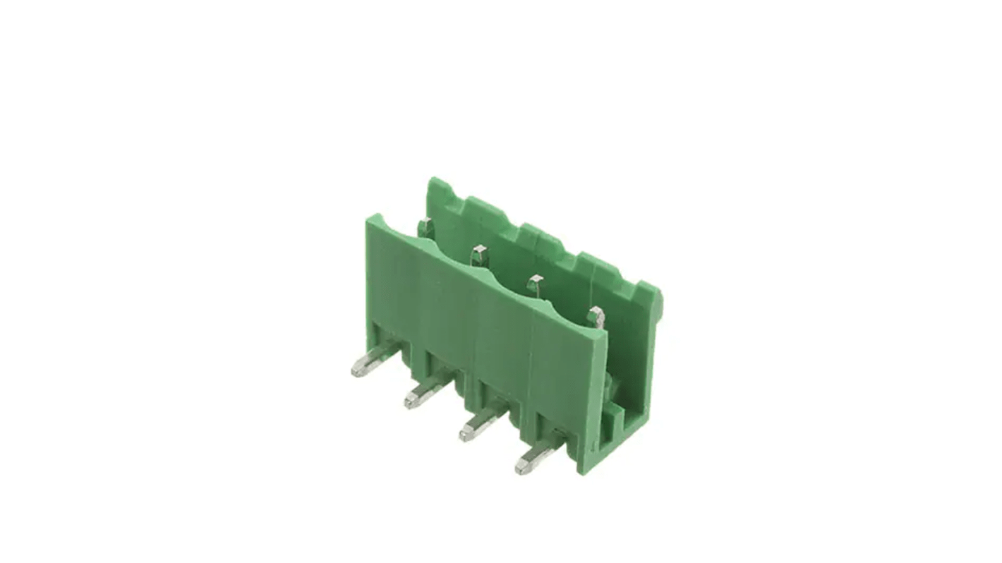 RS PRO, 5mm Pitch, 4 Way, Pluggable Terminal Block, Header, Through Hole