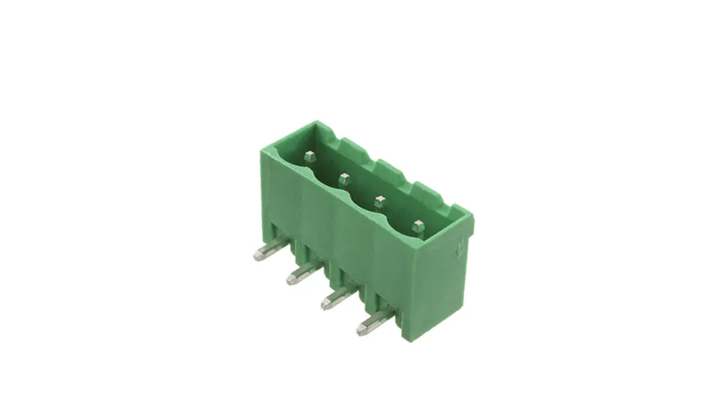 RS PRO, 5.08mm Pitch, 4 Way, Pluggable Terminal Block, Header, Through Hole
