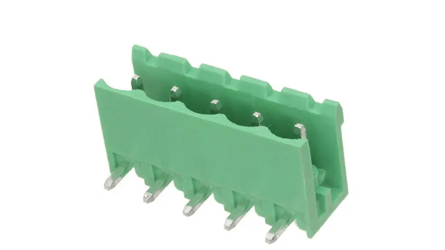 RS PRO, 5mm Pitch, 5 Way, Pluggable Terminal Block, Header, Through Hole