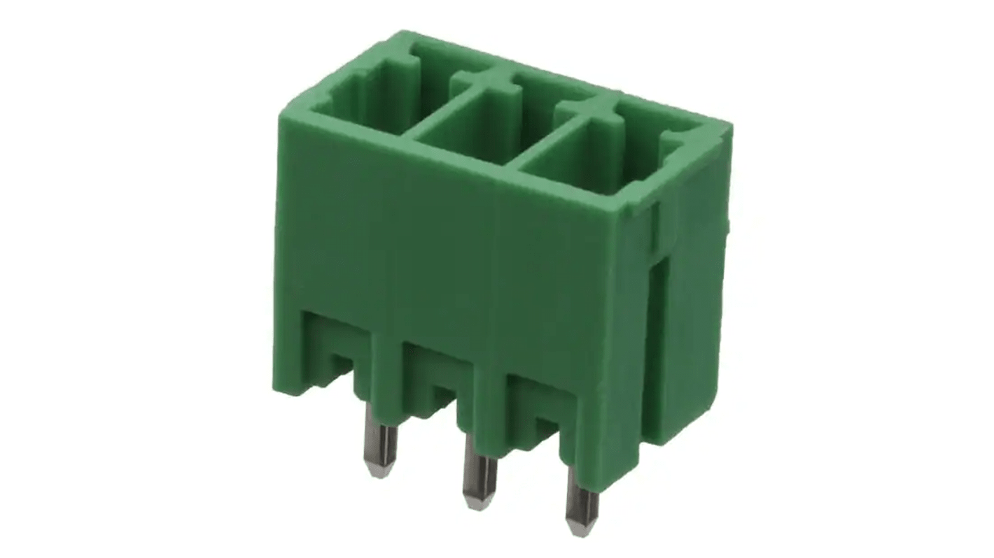 RS PRO, 3.5mm Pitch, 3 Way, Pluggable Terminal Block, Header, Through Hole