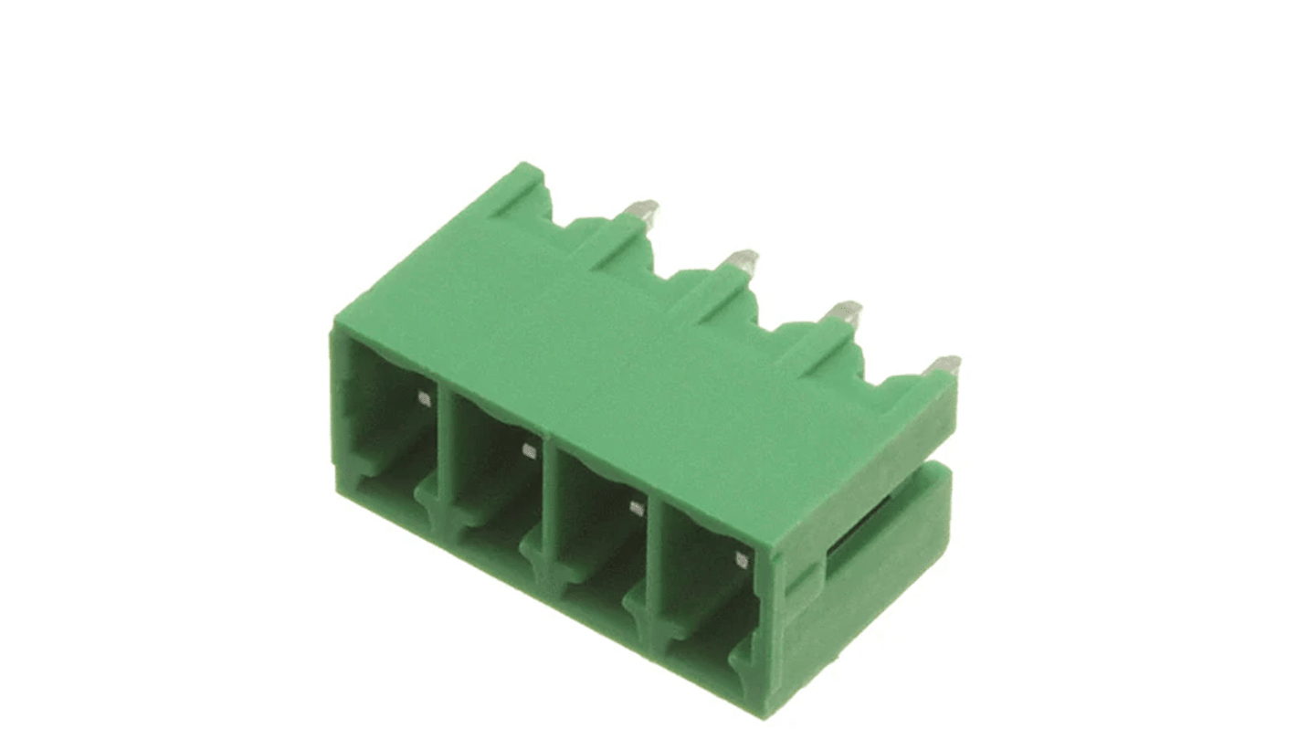 RS PRO, 3.81mm Pitch, 4 Way, Pluggable Terminal Block, Header, Through Hole