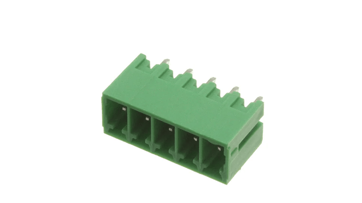 RS PRO, 3.5mm Pitch, 5 Way, Pluggable Terminal Block, Header, Through Hole