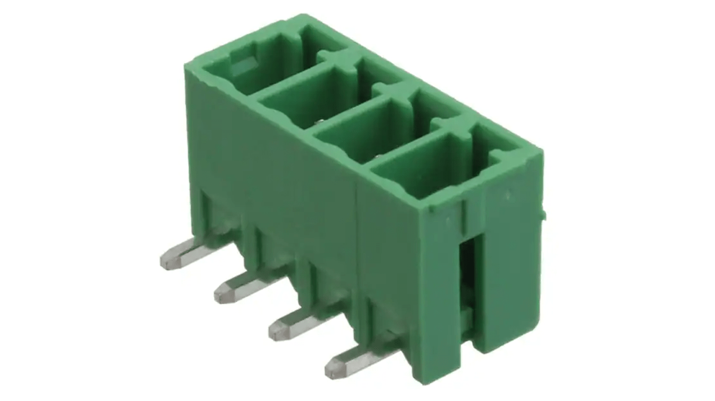 RS PRO 3.81mm Pitch 4 Way Pluggable Terminal Block, Header, Through Hole