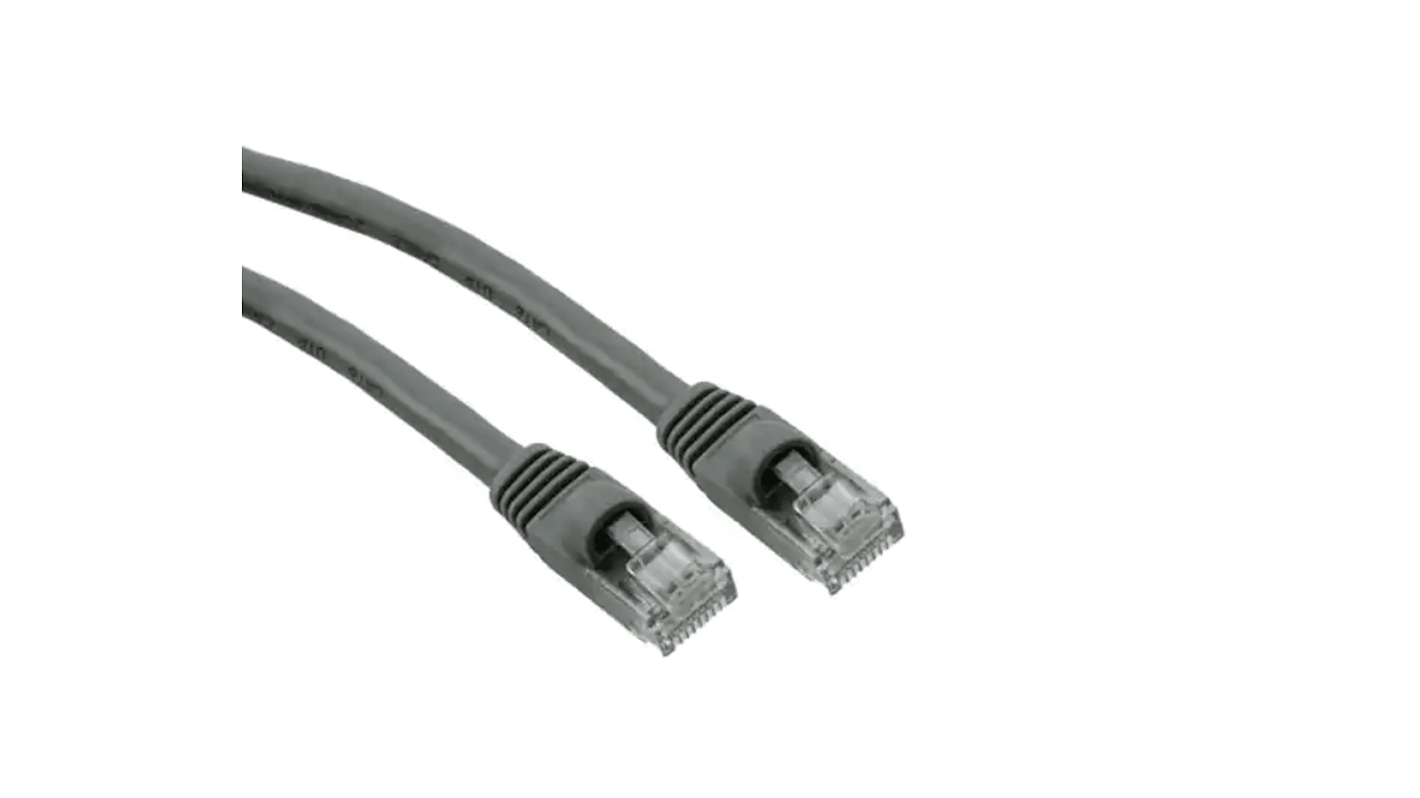 RS PRO, 915mm Cat6, Grey RJ45 to Male RJ45 Male, U/UTP Unshielded, Terminated PVC Sheath