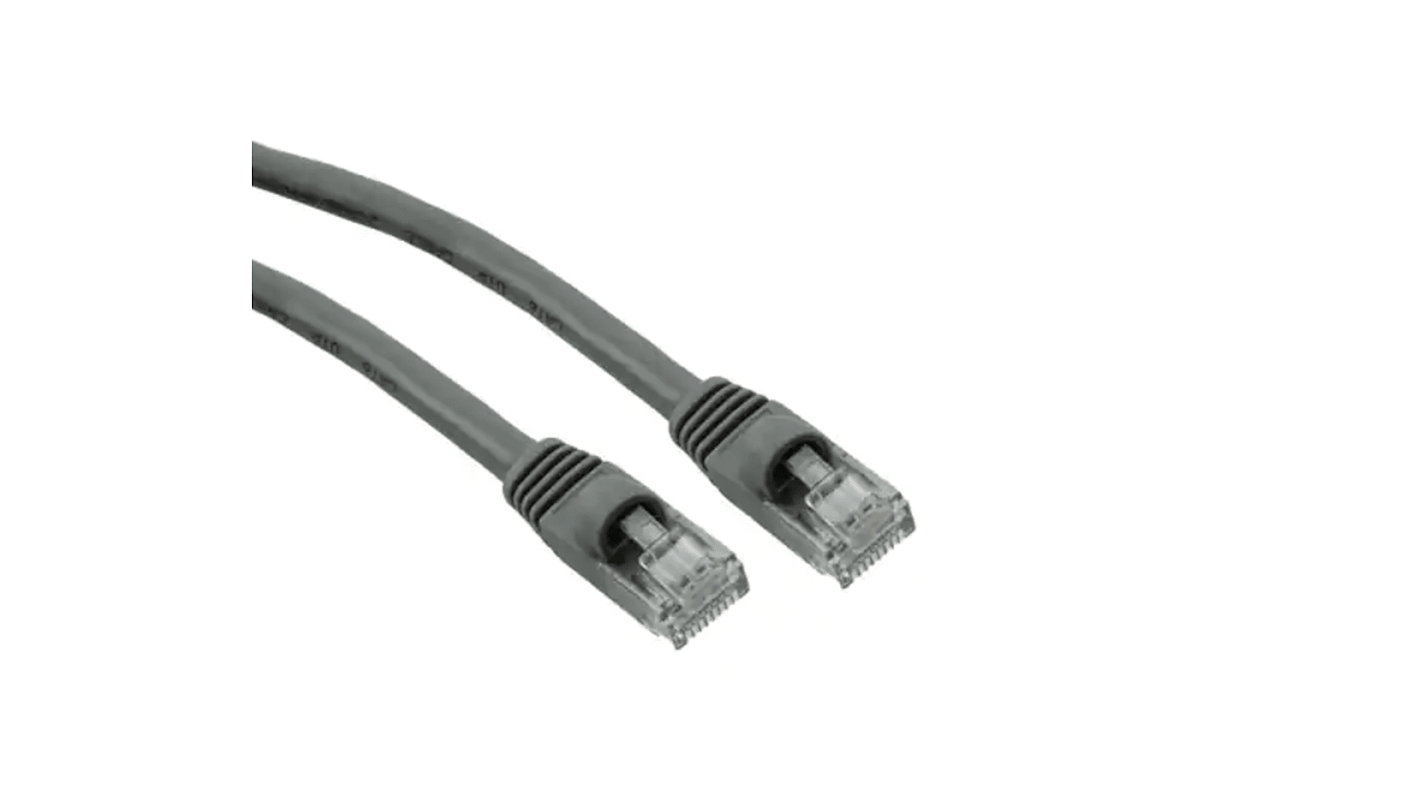 RS PRO Cat6 Male RJ45 to Male RJ45 Ethernet Cable, U/UTP, Grey PVC Sheath, 2.1m, UL 94 V0