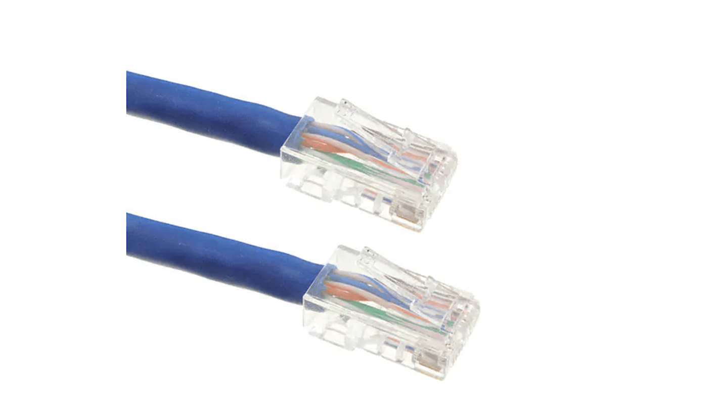 Kabel Ethernet Cat6 długość 3m Z zakończeniem RS PRO PVC l. żył: 7/0.20 średnica 5.9mm