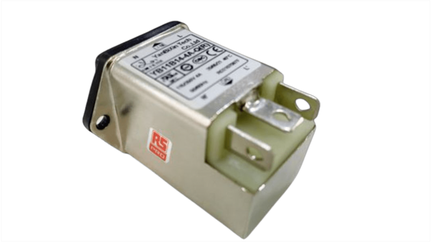 RS PRO Chassis Mount IEC Inlet Filter