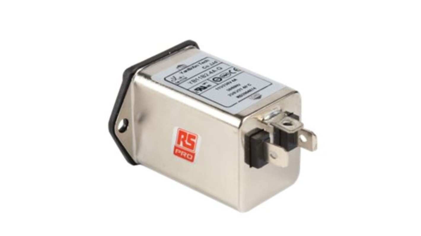 RS PRO Chassis Mount IEC Inlet Filter