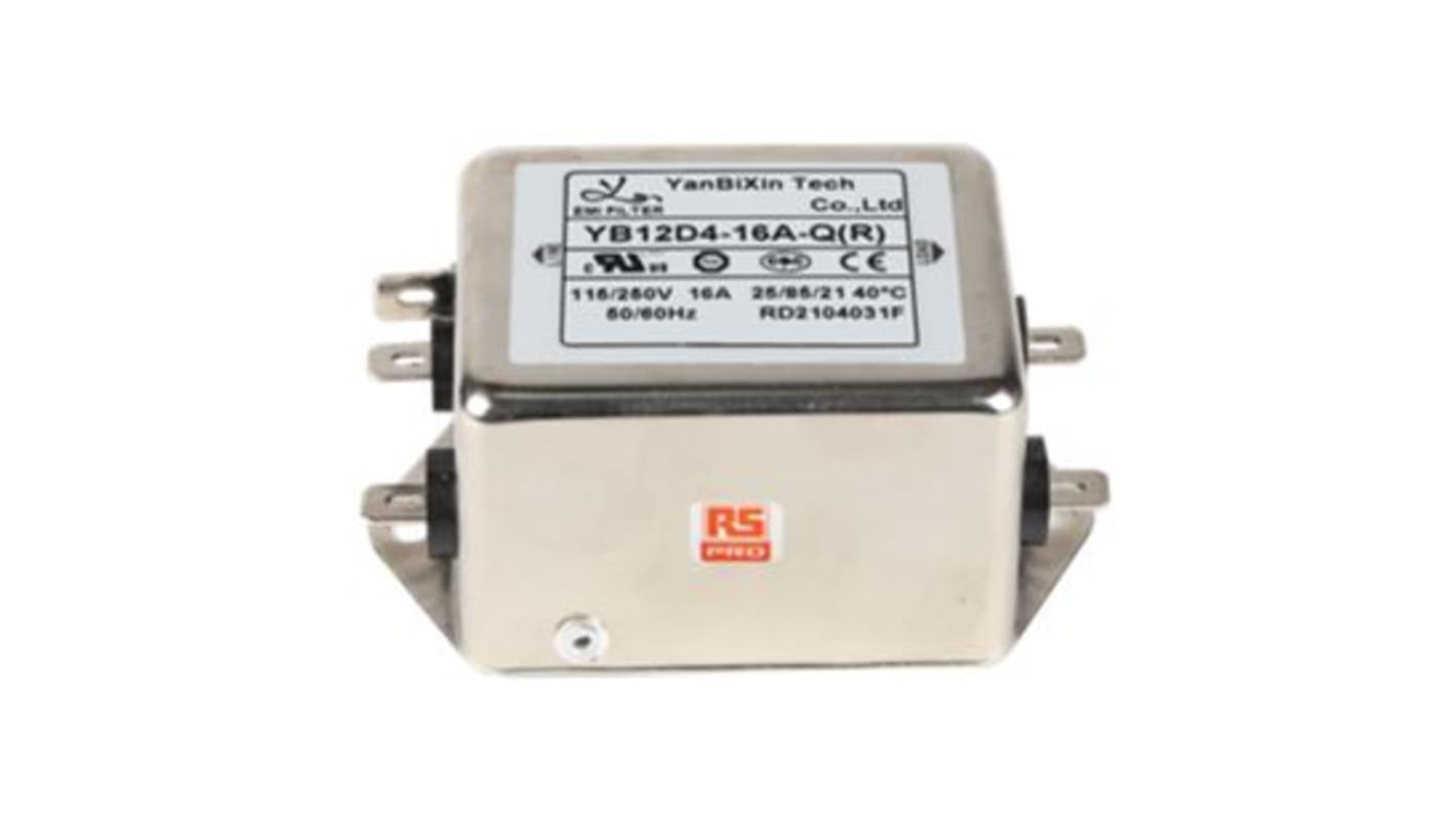 Filtro di linea RS PRO, 16A 1 fase, 250 V c.a., A telaio