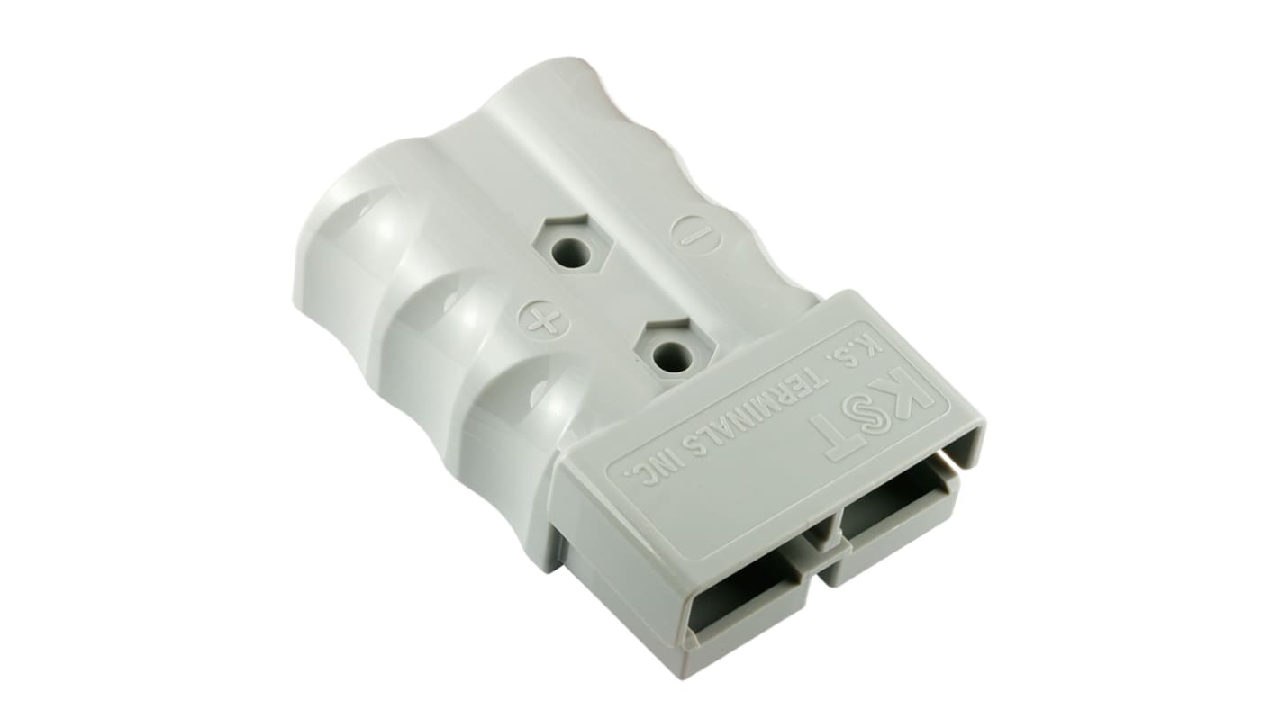Carcasa de conector de batería modular RS PRO, Macho de 2 vías, de color Gris, 600 V, 200A, montaje en cable