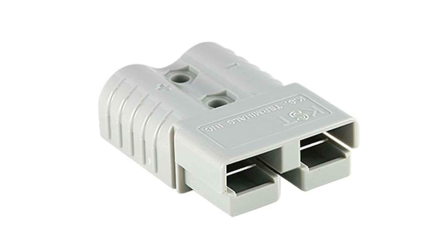 Carcasa de conector de batería modular RS PRO, Macho de 2 vías, de color Gris, 600 V, 100A, montaje en cable
