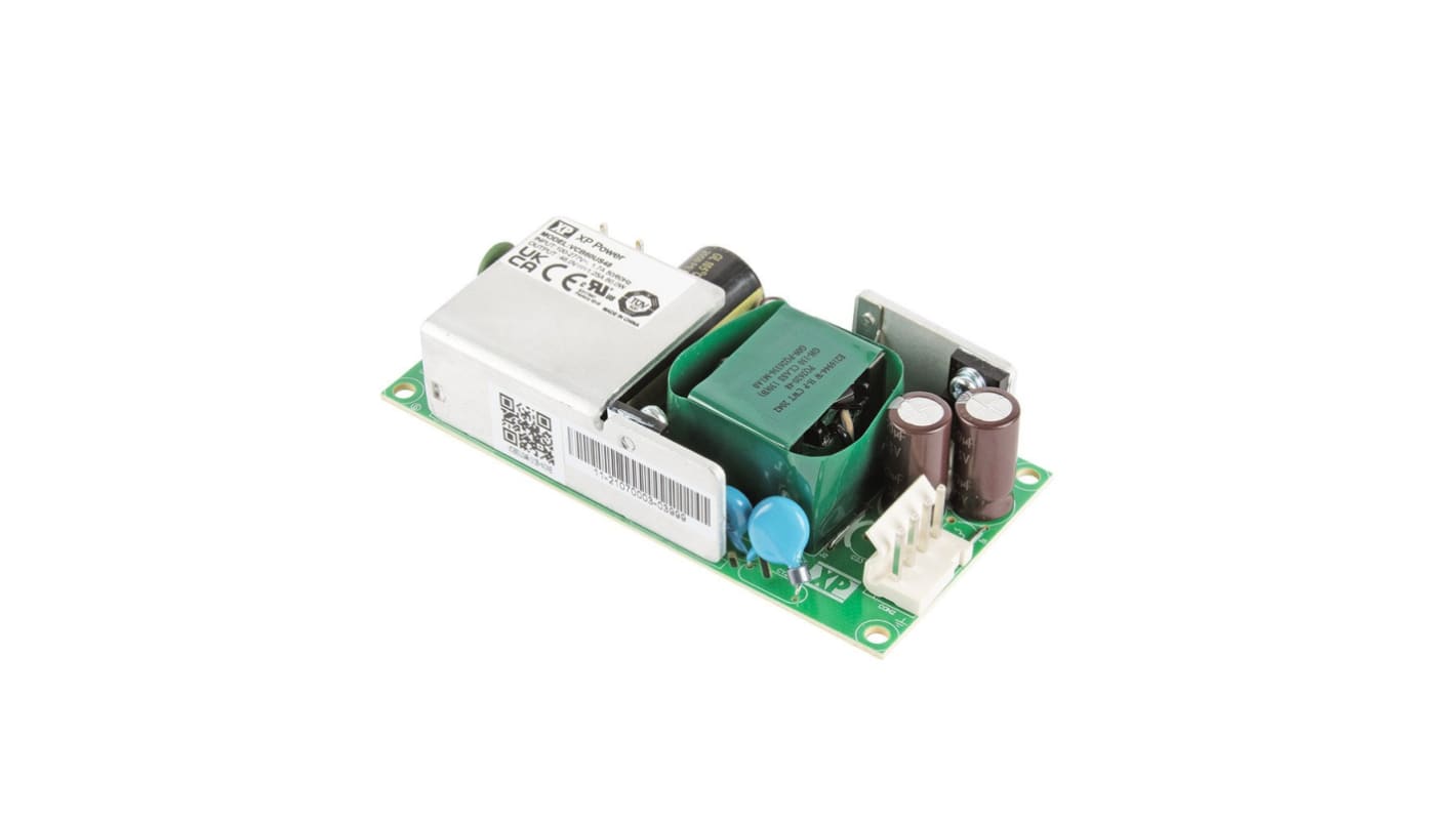 XP Power 60W交直流电源, 48V 直流, 1.25A, VCB60系列