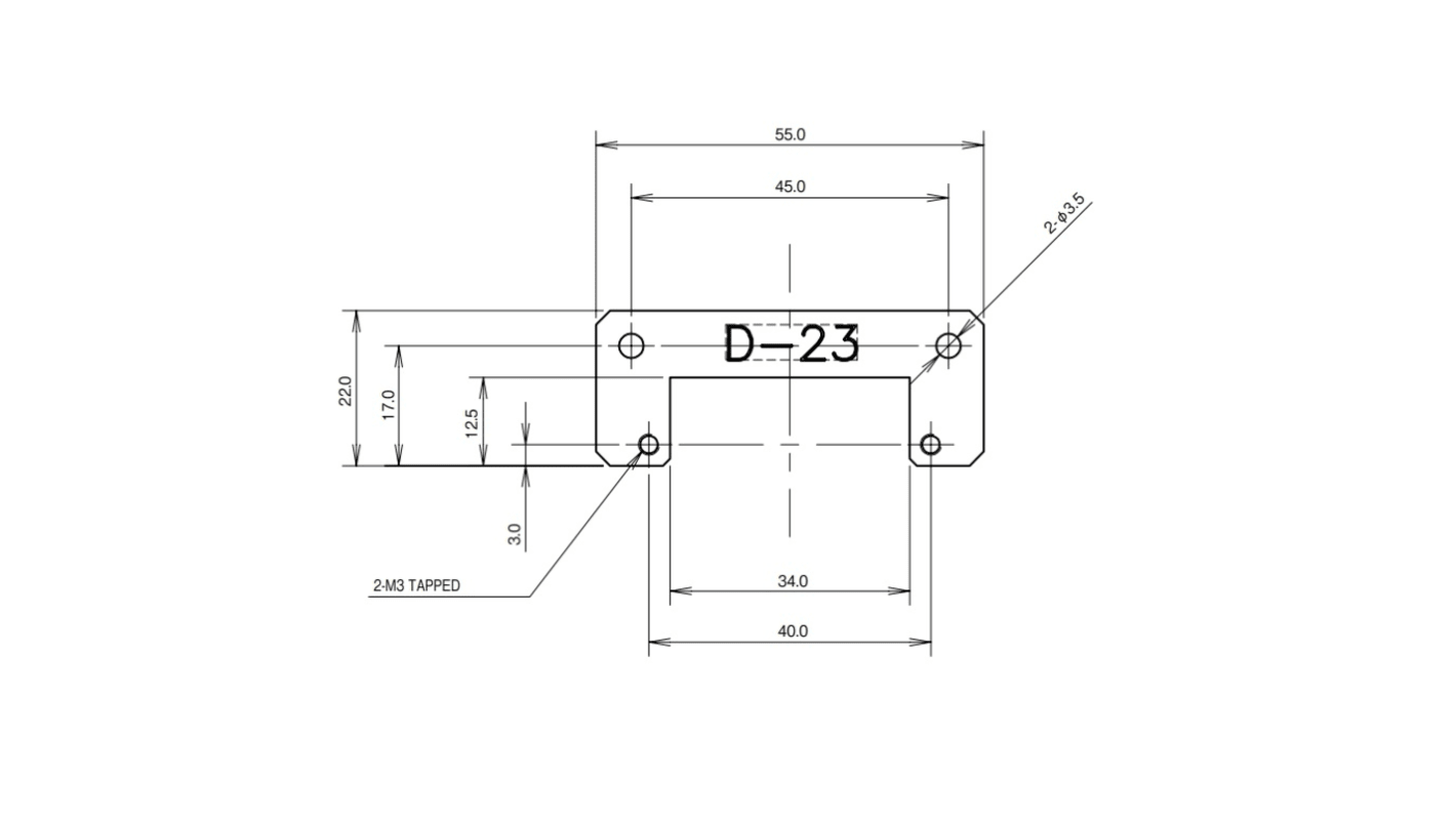 TDKラムダ 取り付けブラケット ZWS30B用 アクセサリ D-23