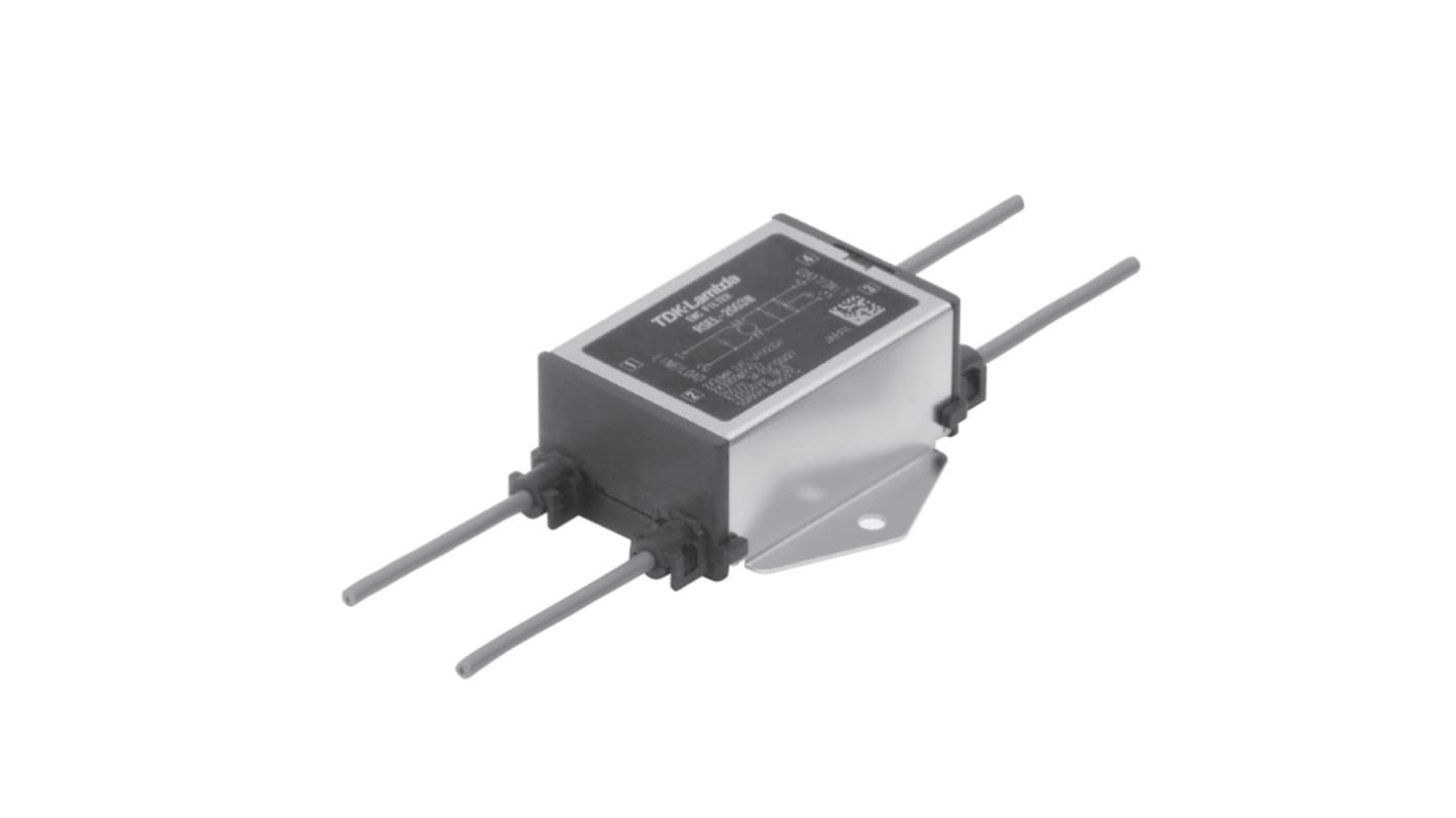TDKラムダ EMCフィルタ, 1A, AC250V, 単相 パネルマウント