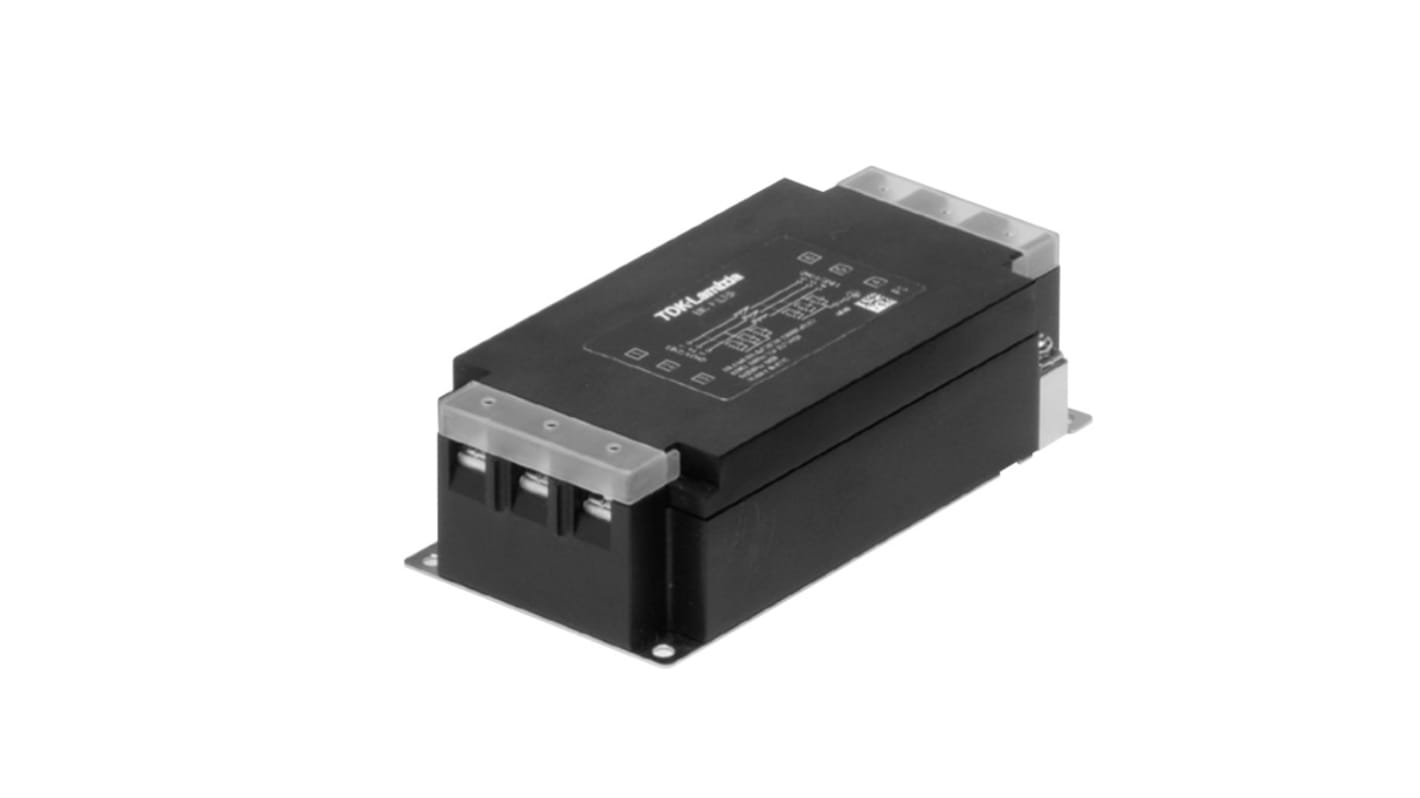 TDK-Lambda 20A 250 V ac, Panel Mount EMC Filter, Screw 3 Phase