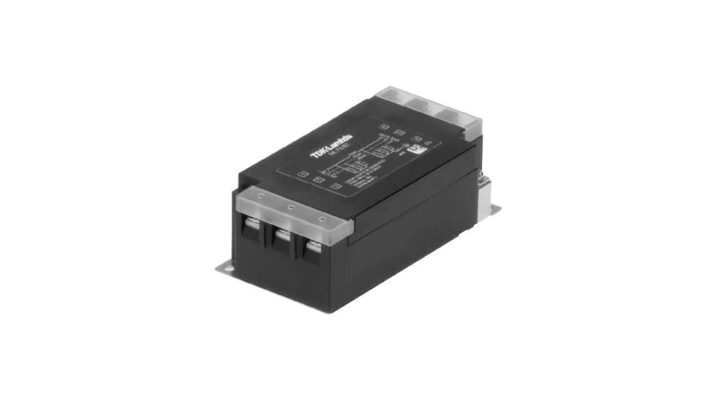 TDKラムダ EMCフィルタ, 10A, 500 V ac, 3相 DINレール
