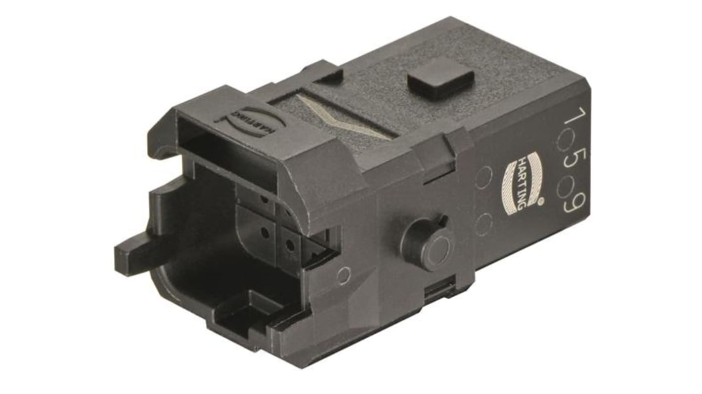 HARTING Han 1A Industrie-Steckverbinder Kontakteinsatz, 12-polig 6.5A Stecker, Einsätze