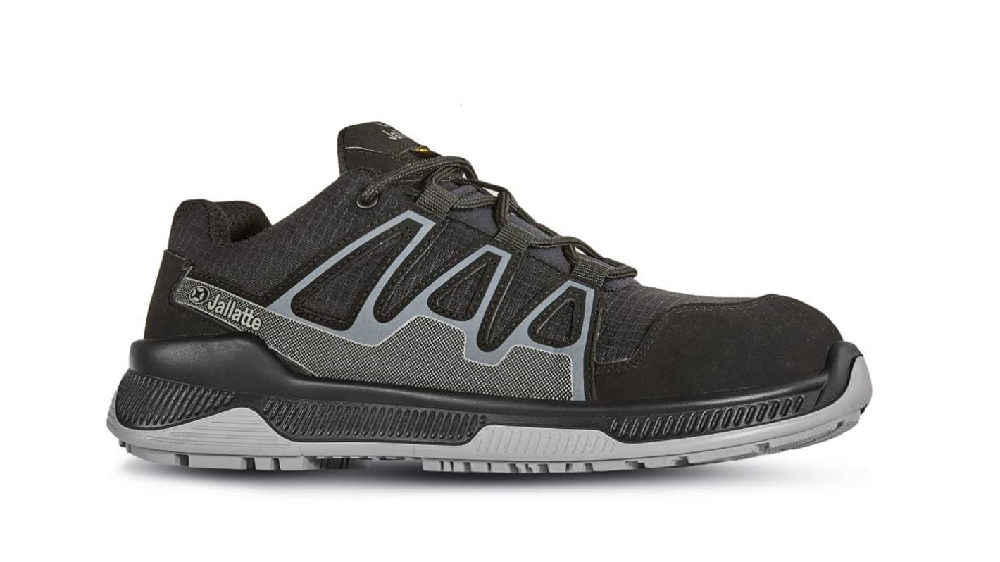 Jallatte J-nude 2 Unisex Black, Grey Composite Toe Capped Safety Trainers, UK 10.5, EU 45