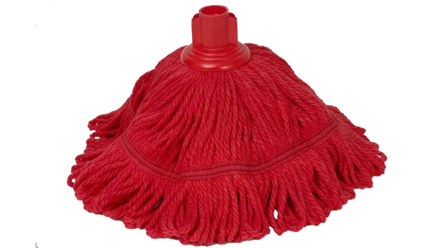 Spazzola di ricambio per scopa Vikan, colore Rosso, in Cotone, 200g, per Pavimenti