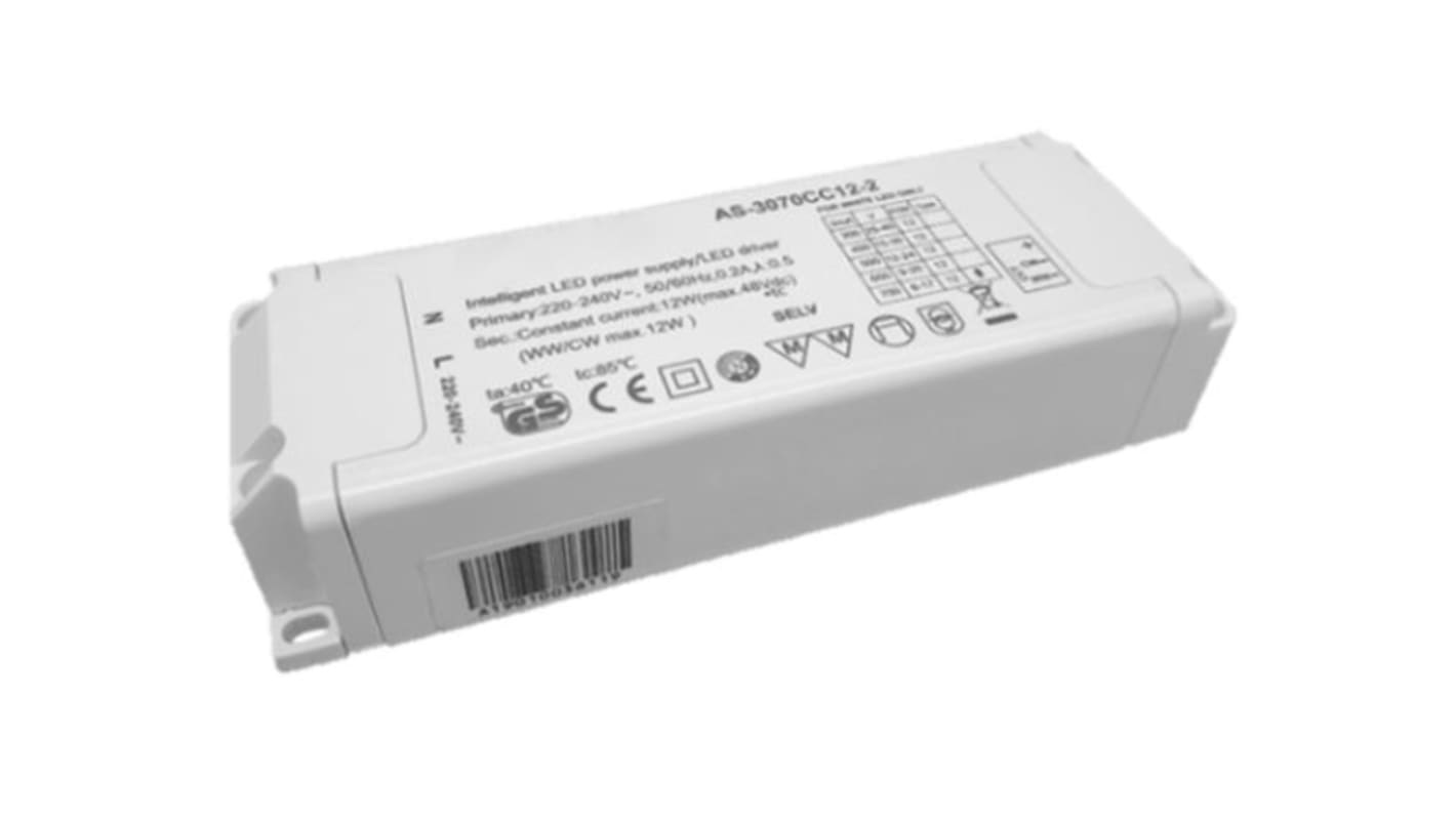 RS PRO LED Driver, 30 → 52V Output, 60W Output, 950mA Output, Constant Current Dimmable