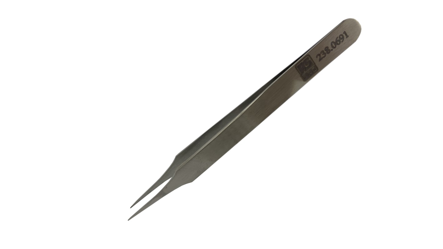 Pęseta dł. całkowita 120 mm RS PRO antymagnetyczna Stal niskowęglowa austenityczna