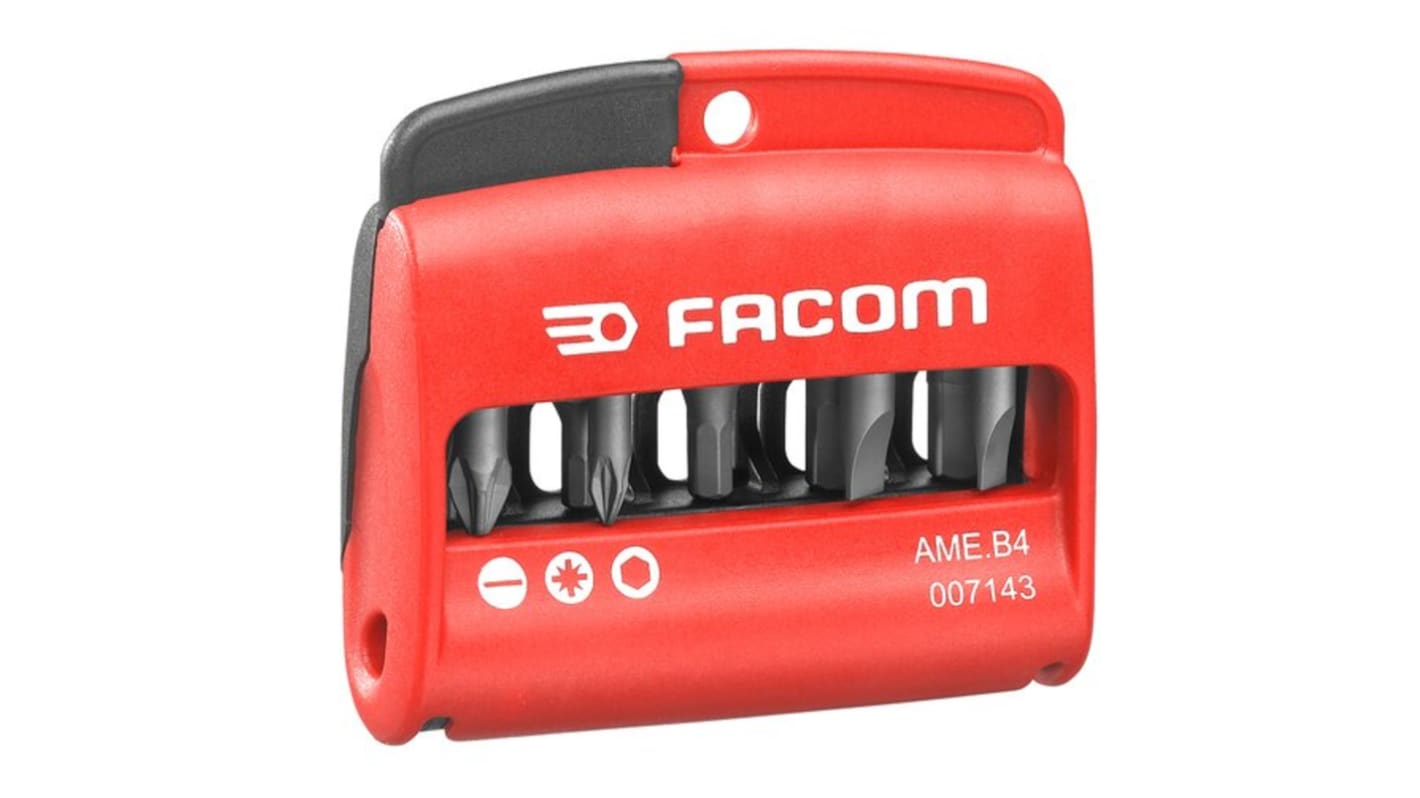 Facom 10 Pieces, Hexagon, Pozidriv, Slotted