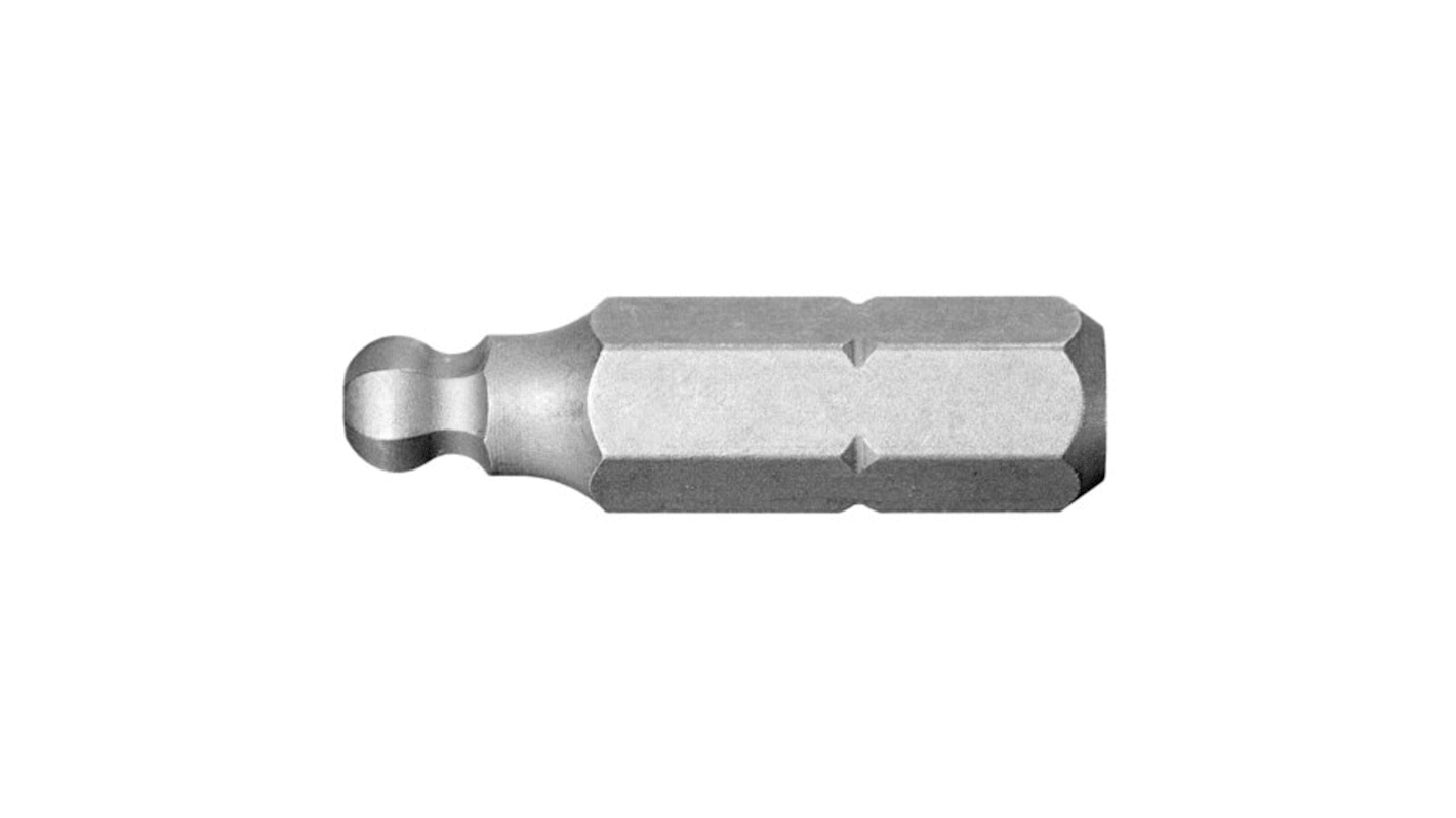 Facom Ball End Hexagon Screwdriver Bit, 3 mm Tip